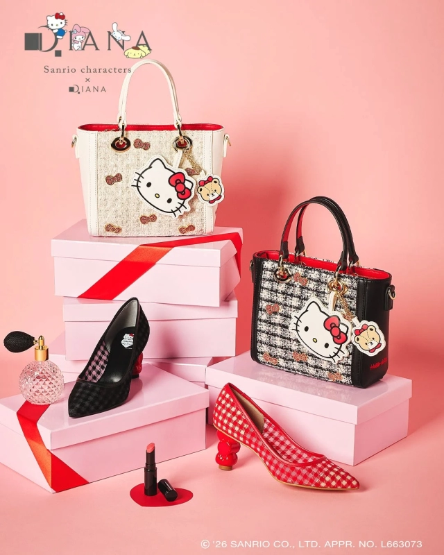 Hello Kitty Ribbon Heel Pumps