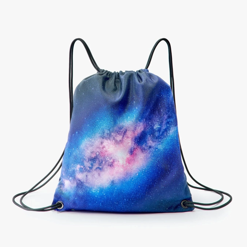 Space pattern TPU tote knapsack