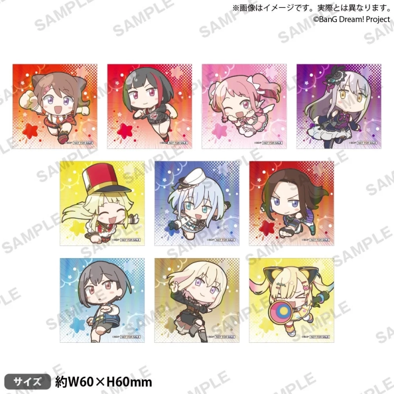 Exclusive sticker set (10 types) as a purchase bonus for Ganso! BanG Dream! Girls Pop Up Shop