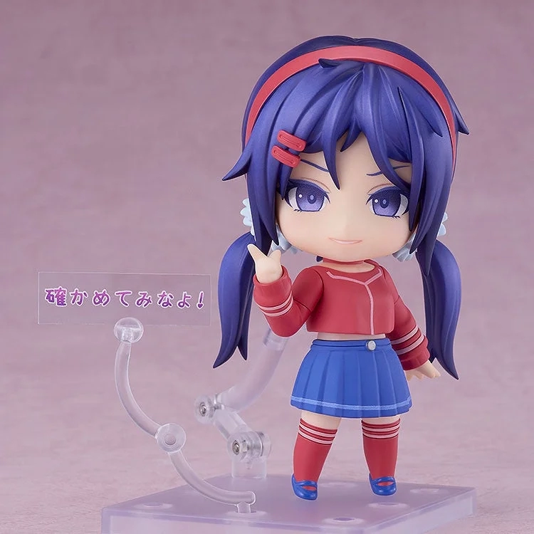 Mita Nendoroid with a dialogue pop film sheet that reads "確かめてみろよ！"