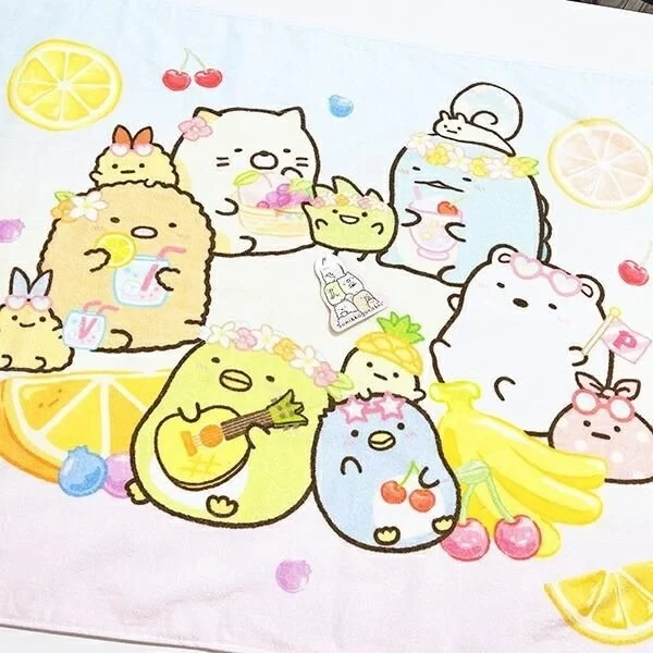 Sumikkogurashi Fruit Vacation Bath Towel