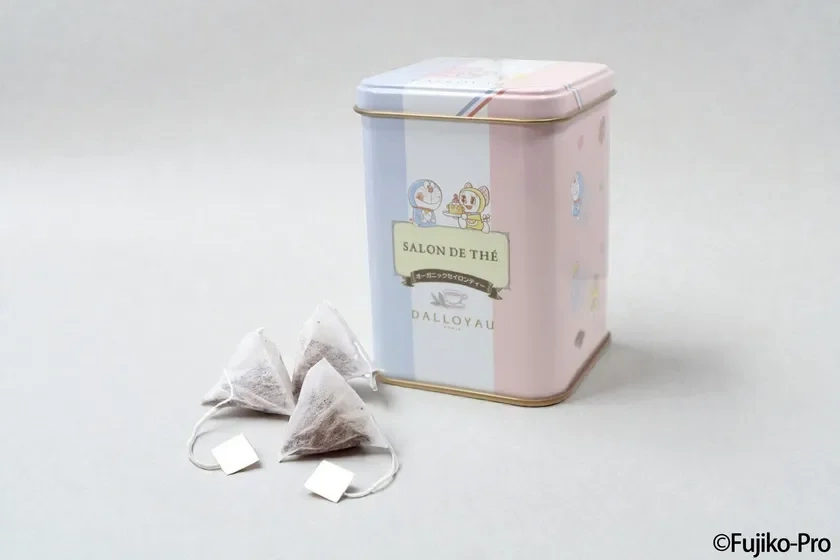 Doraemon Organic Ceylon Tea can and tea bags
