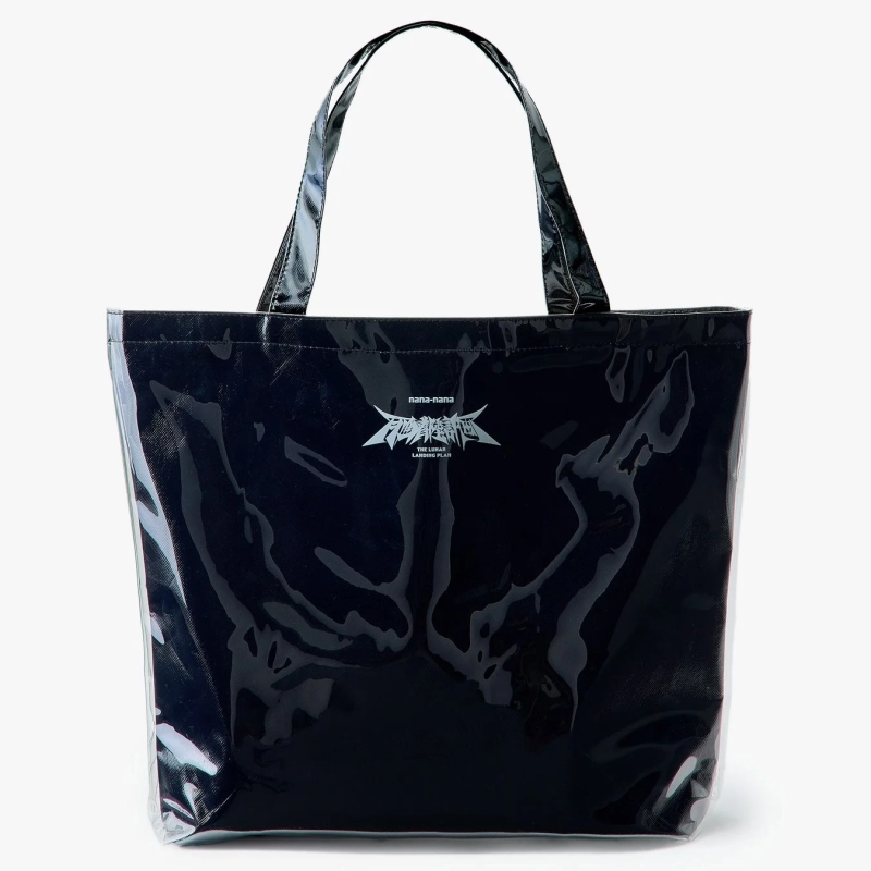 Black TPU nonwoven shopping tote bag