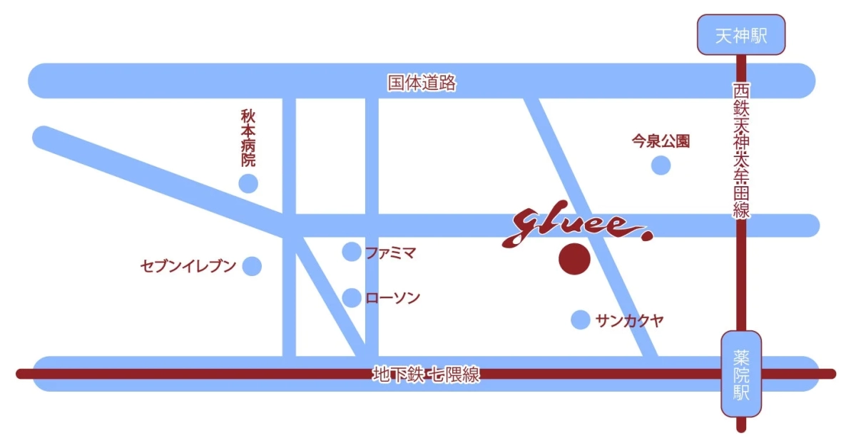 Access map to gluee.