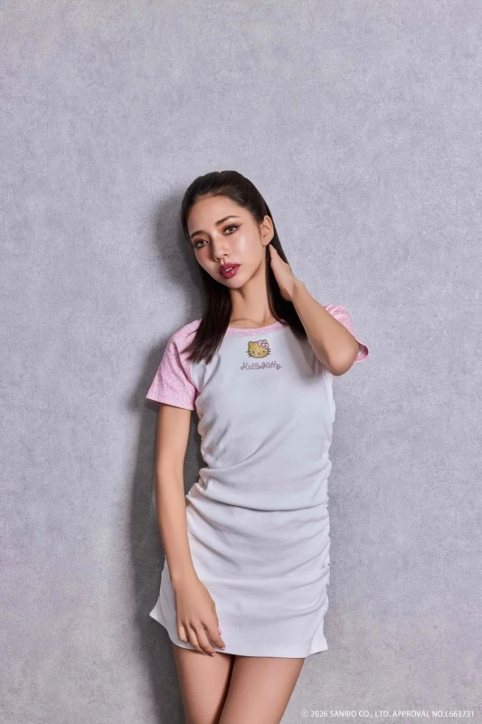 GYDA×Hello Kitty Leopard Dress (Pink)