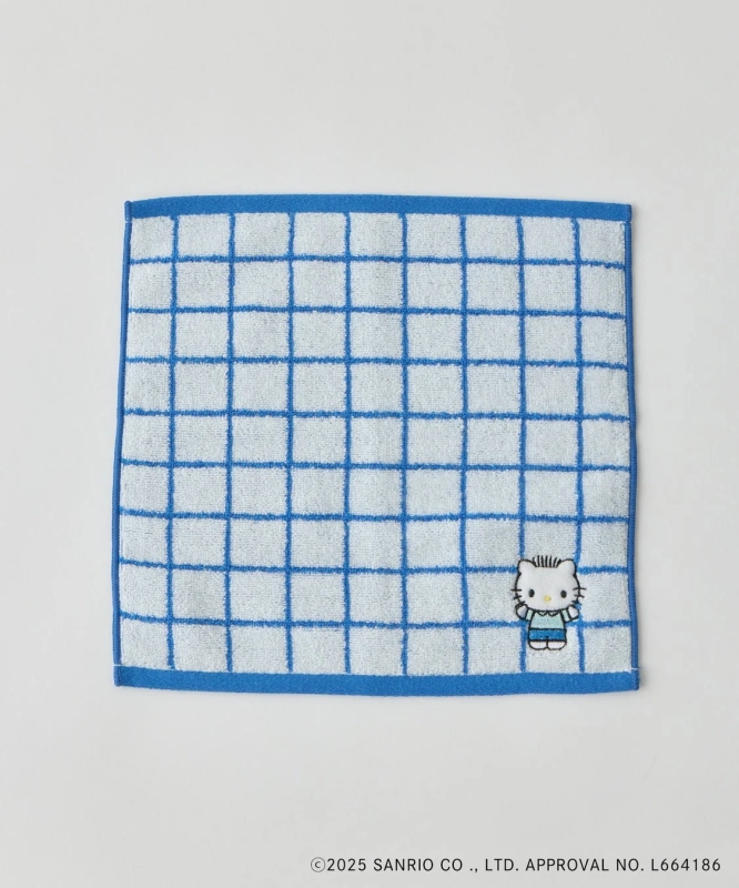 Dear Daniel Embroidered Check Hand Towel
