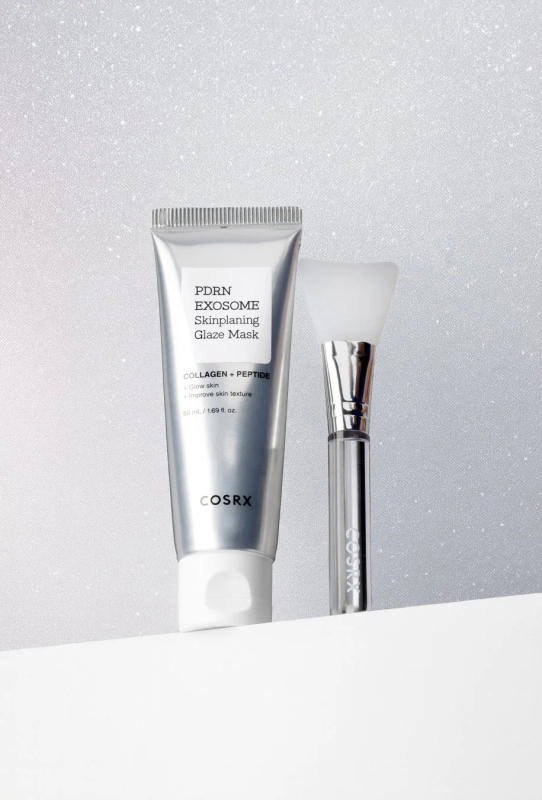 PDRN Exosome Skinplaning Glaze Mask with brush