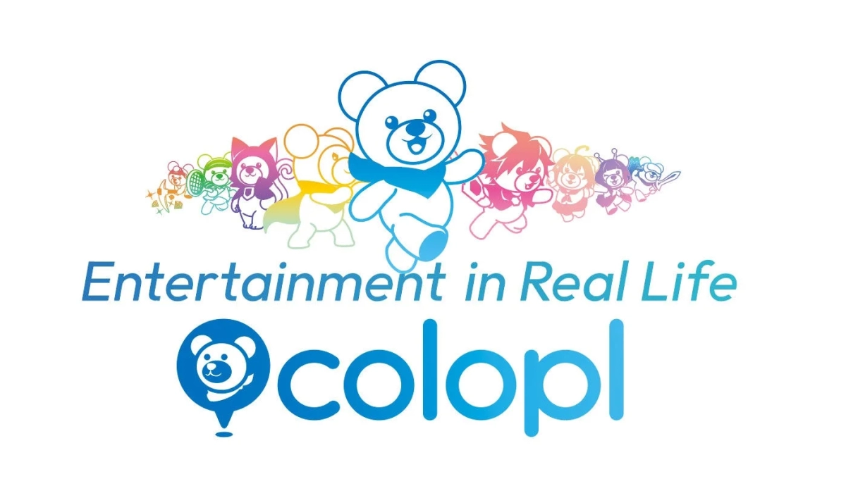Colopl company logo with mascot characters