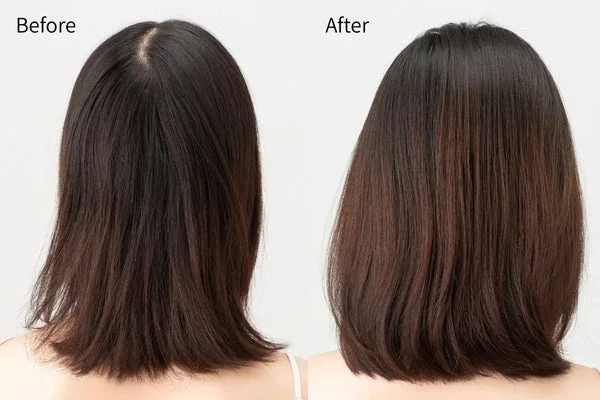 Before After hair volume