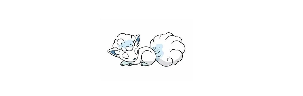 Sleeping Alolan Vulpix illustration
