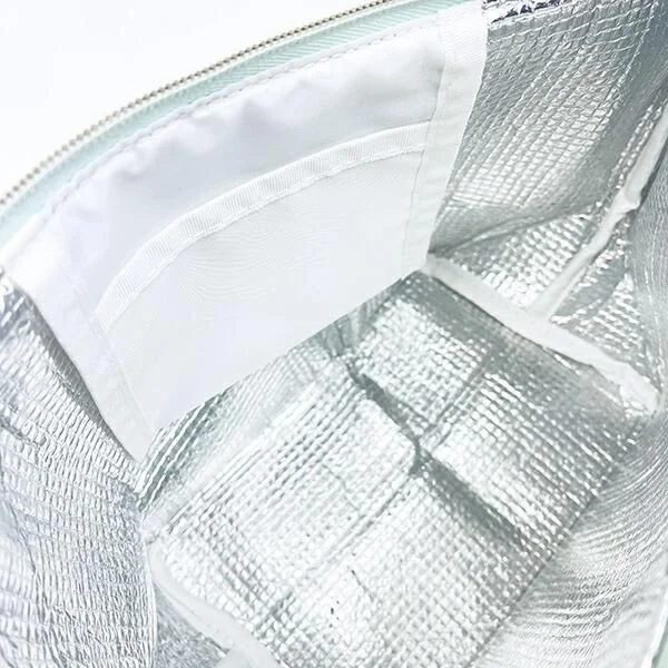 Insulated interior of the lunch tote