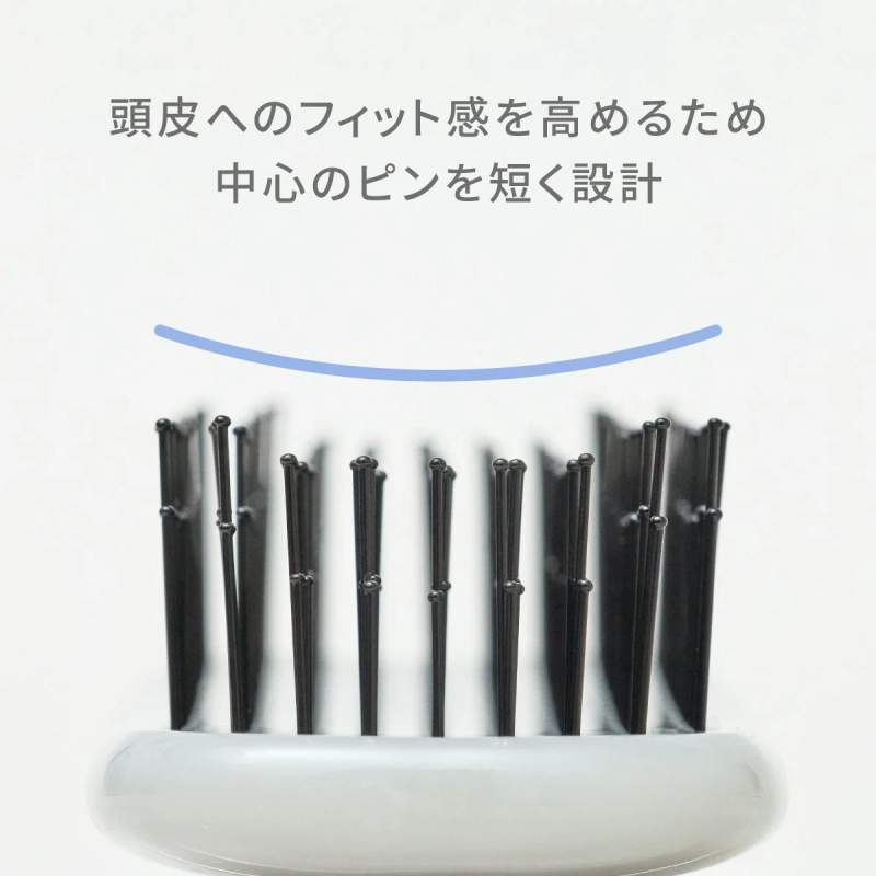 Close-up of KOBAKO Hair Smooth Brush pins