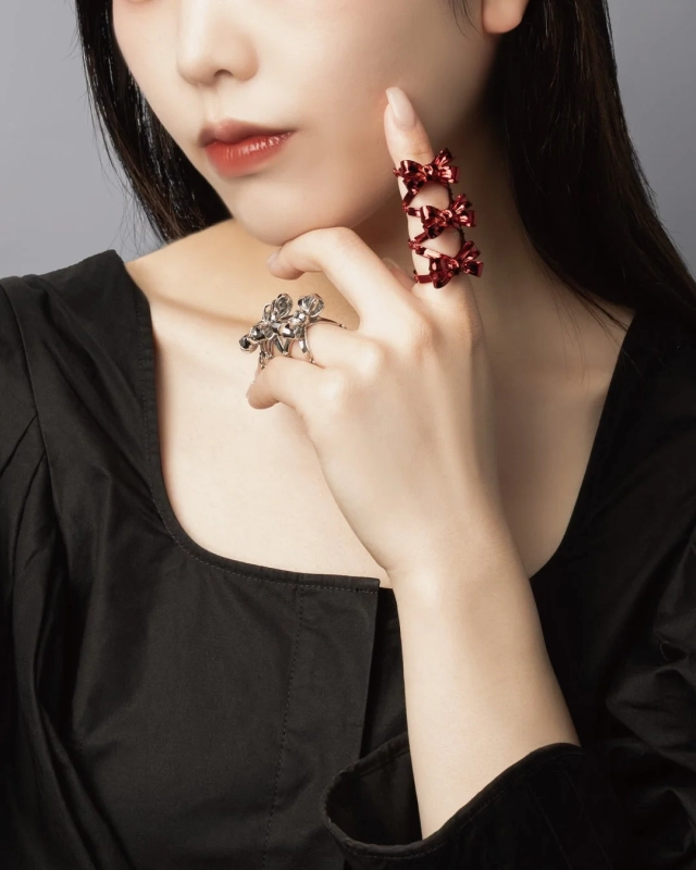 LOVE BY e.m. Ribbon Ring on hand