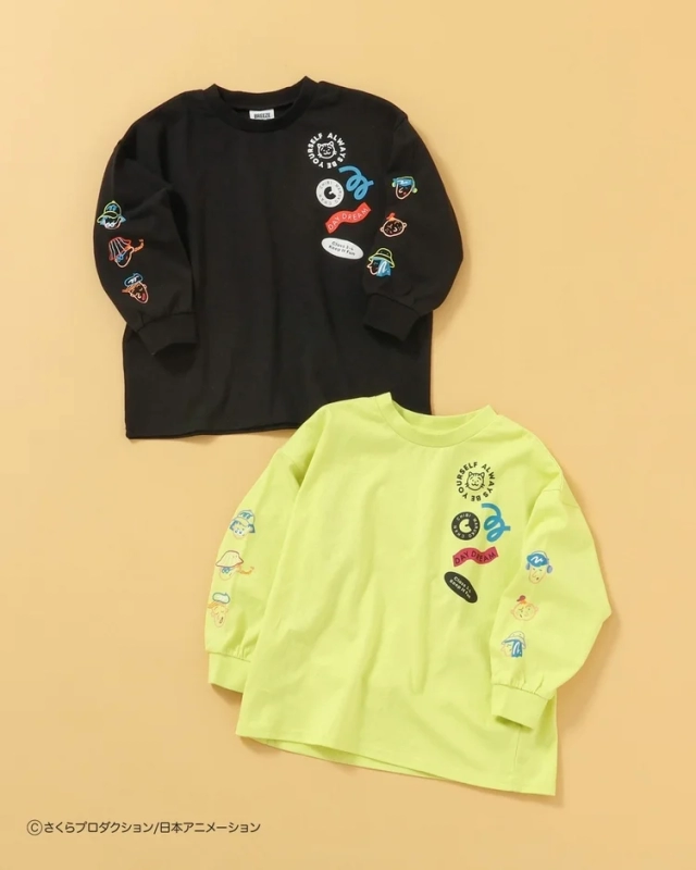 Sleeve Motif Long T-shirt