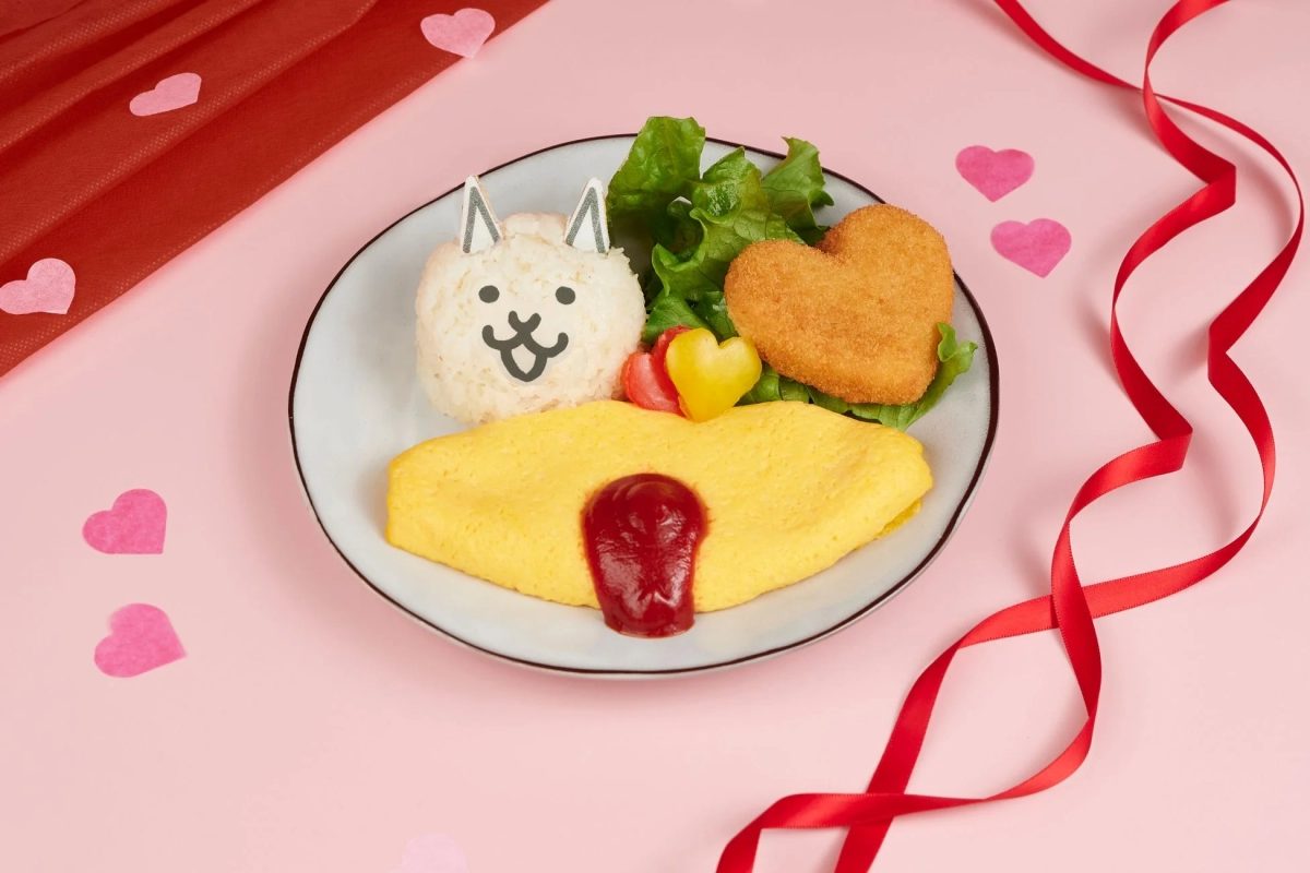 Valentine Neko Plate