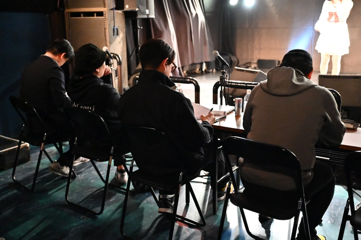 Audience watching a performance at the LEAP! PROJECT