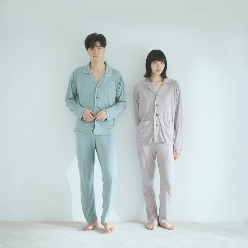 Models wearing Deep Sleep Collection pajamas