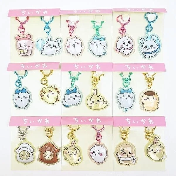 Collection of Chiikawa keychains