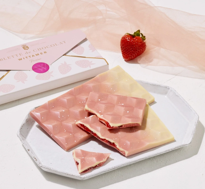 Wittamer strawberry chocolate bar
