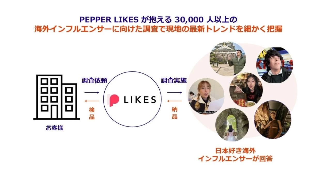 PEPPER LIKES x Research service diagram