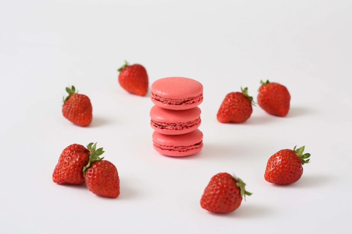 Strawberry Macarons