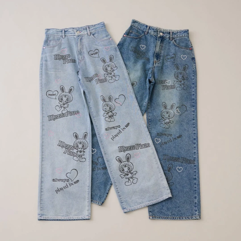 Berrie-chan Glitter Denim Pants