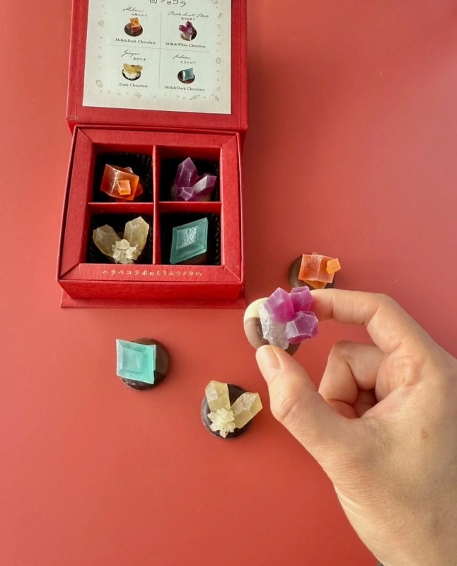 Hand holding Mineral Chocolat