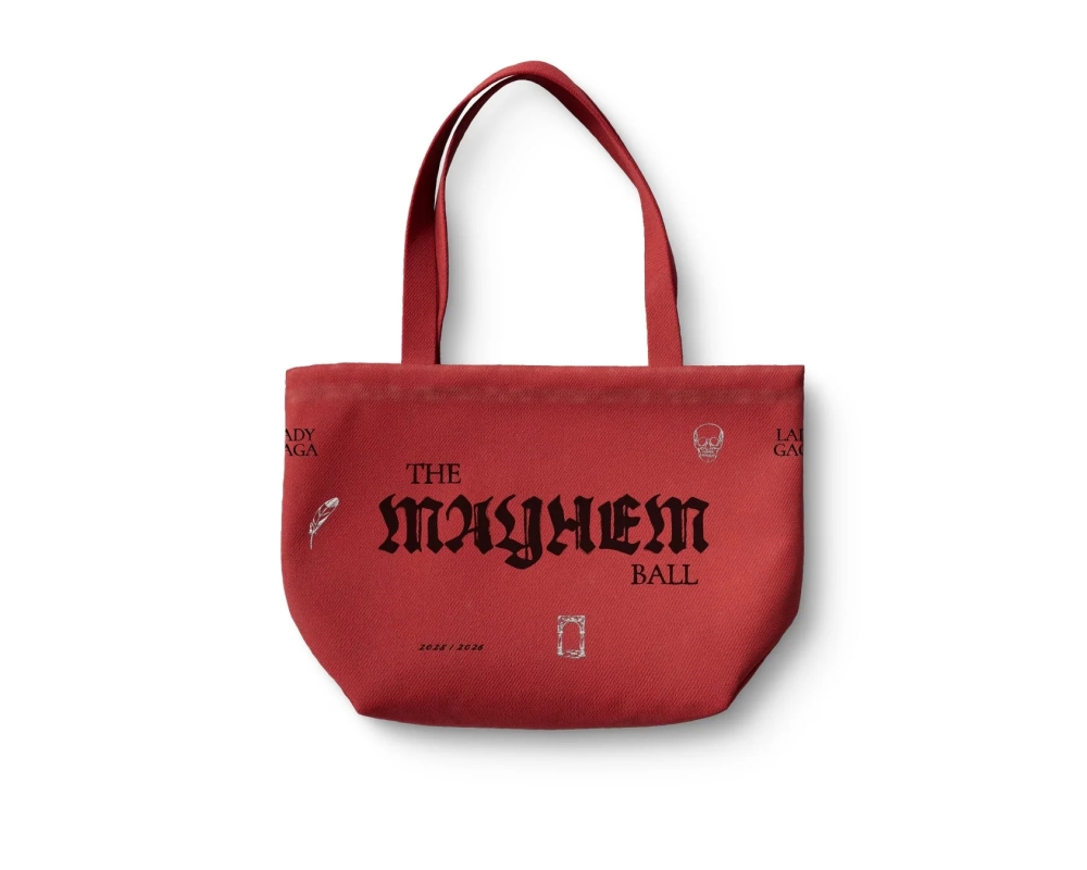 Lady Gaga THE MAYHEM BALL Red Tote Bag