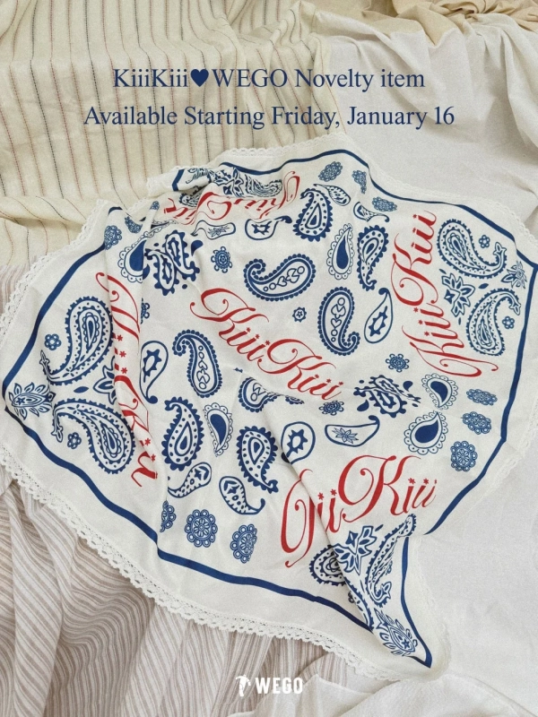 KiiiKiii x WEGO Novelty Scarf