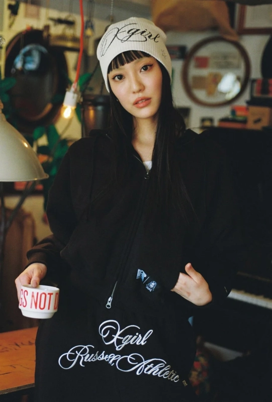 X-girl x RUSSELL ATHLETIC Styling