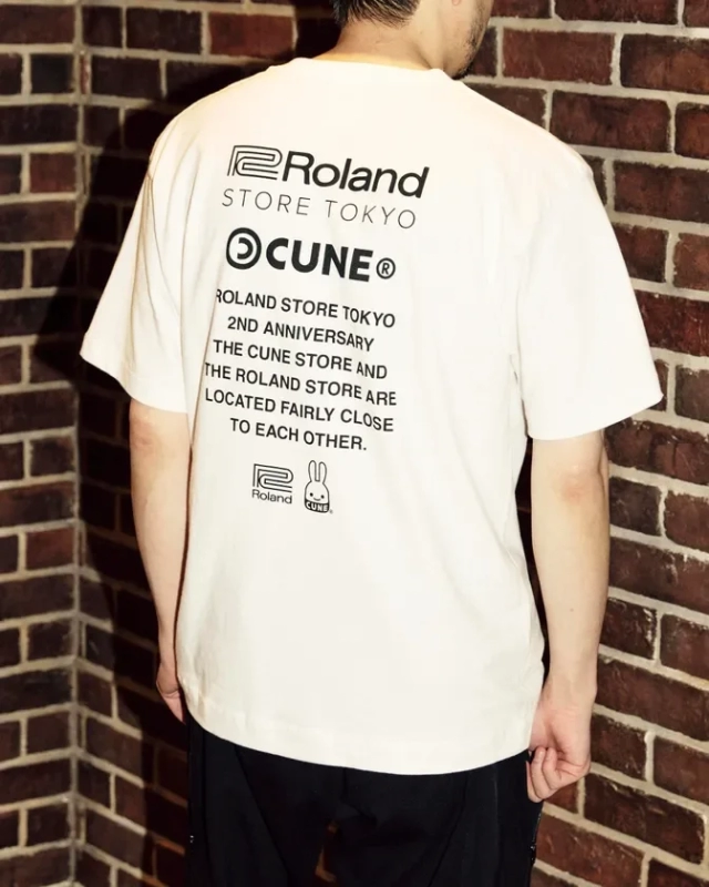 Roland Store Tokyo × CUNE T-Shirt (WHITE) Back