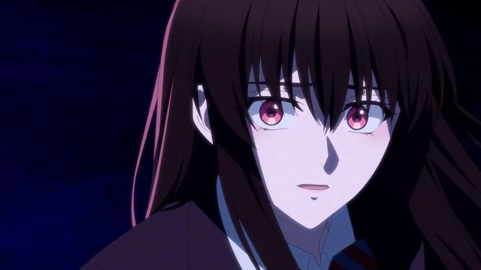 Anime Girl with Red Eyes