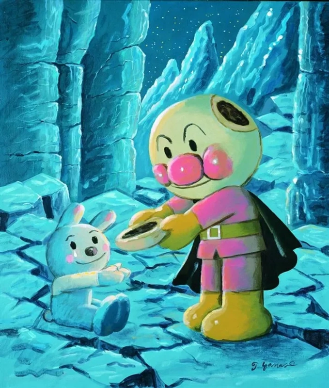 "Anpanman Giving His Face"