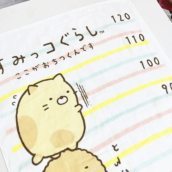 Sumikkogurashi Height-Measuring Bath Towel