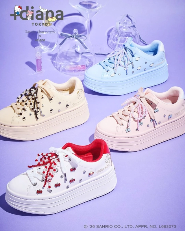 Sanrio Characters +diana Platform Sneakers