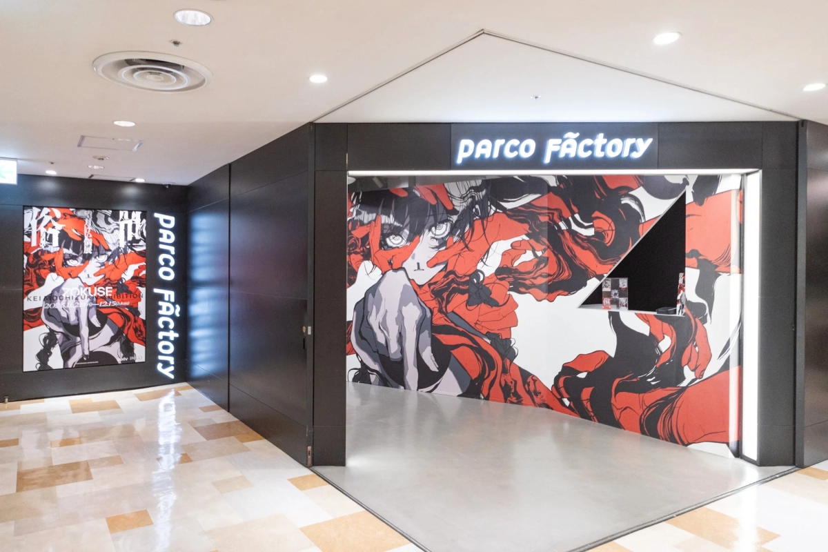 Exhibition View of Kei Mochizuki's "Zokuse" at PARCO Factory