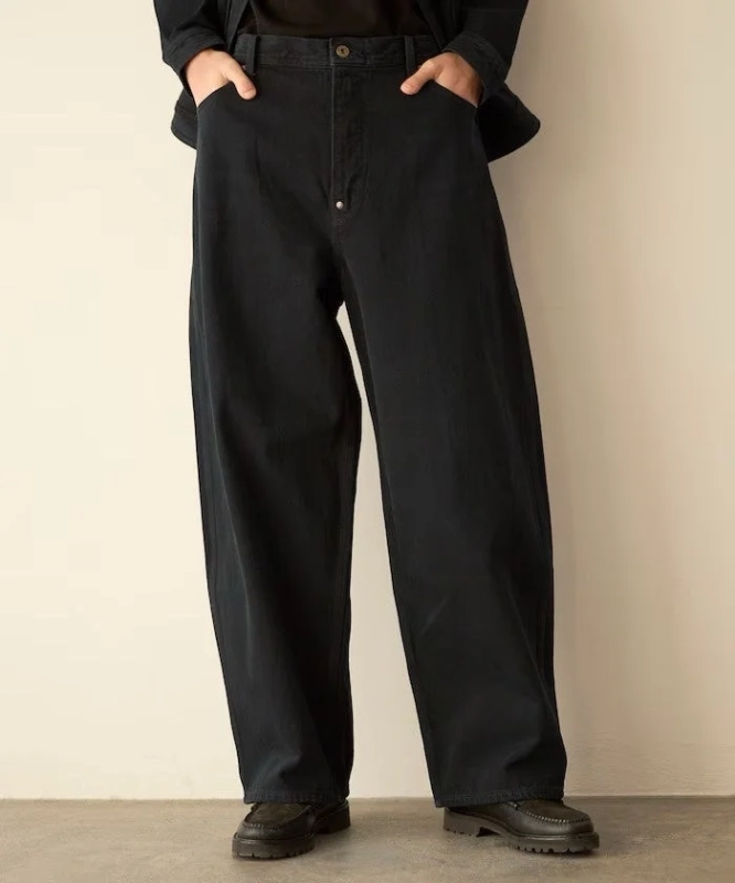 Black wide-leg pants from Lee 101 for Firsthand