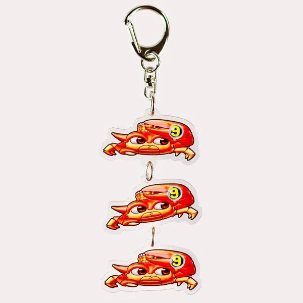 Umi Monogatari 3-Chain Acrylic Keychain Crab