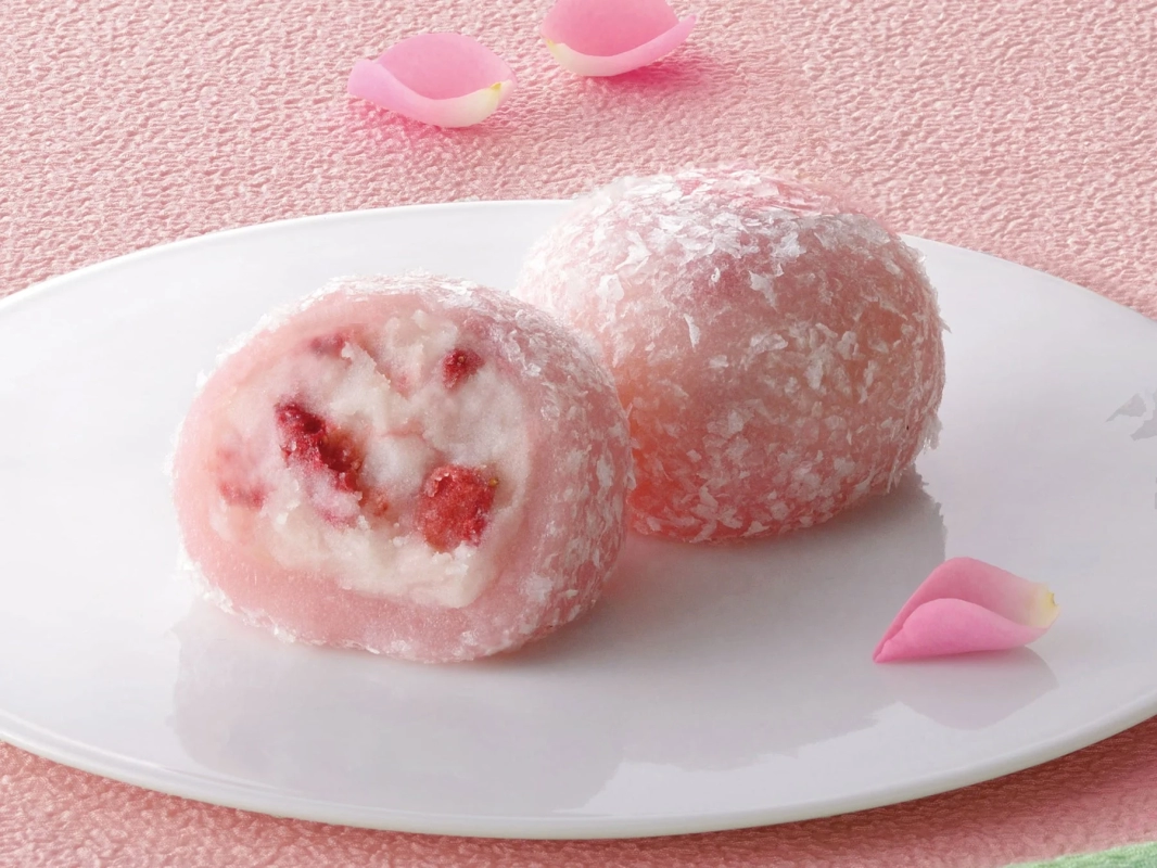 Pink Strawberry Mochi