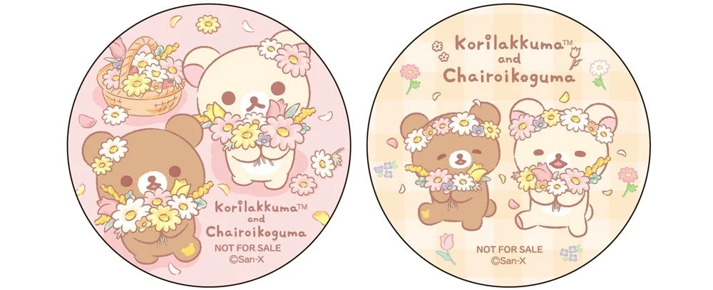 Korilakkuma and Chairoikoguma can magnets