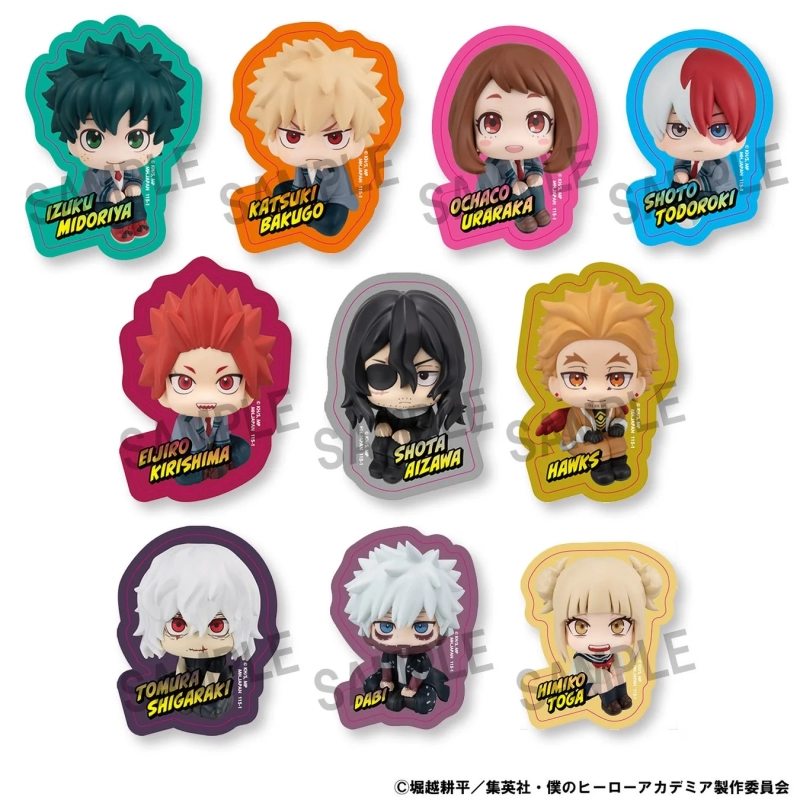 My Hero Academia lookup die-cut stickers