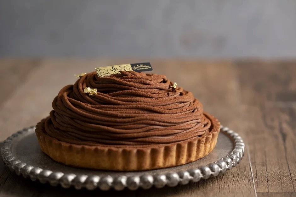 Raw Chocolate Mont Blanc Tart