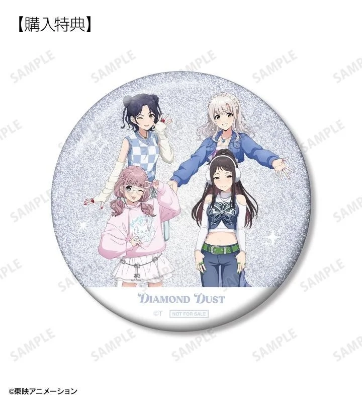 Girls Band Cry Y2K Fashion Glitter Can Badge Bonus