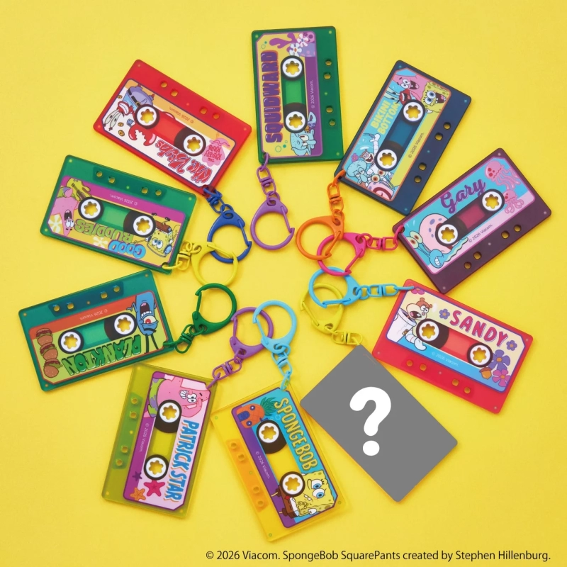 SpongeBob Cassette Keychains