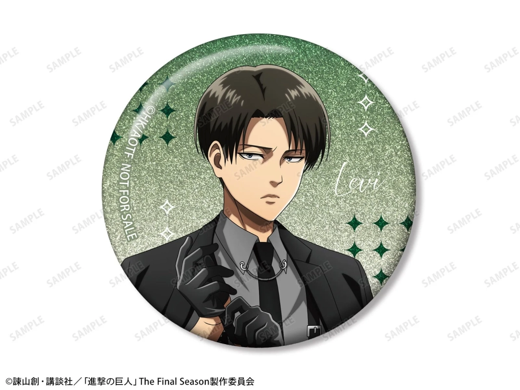 Levi Harness Style ver. Trading Glitter Can Badge
