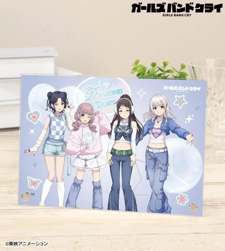 Girls Band Cry Y2K Fashion A5 Acrylic Panel (Diamond Dust)