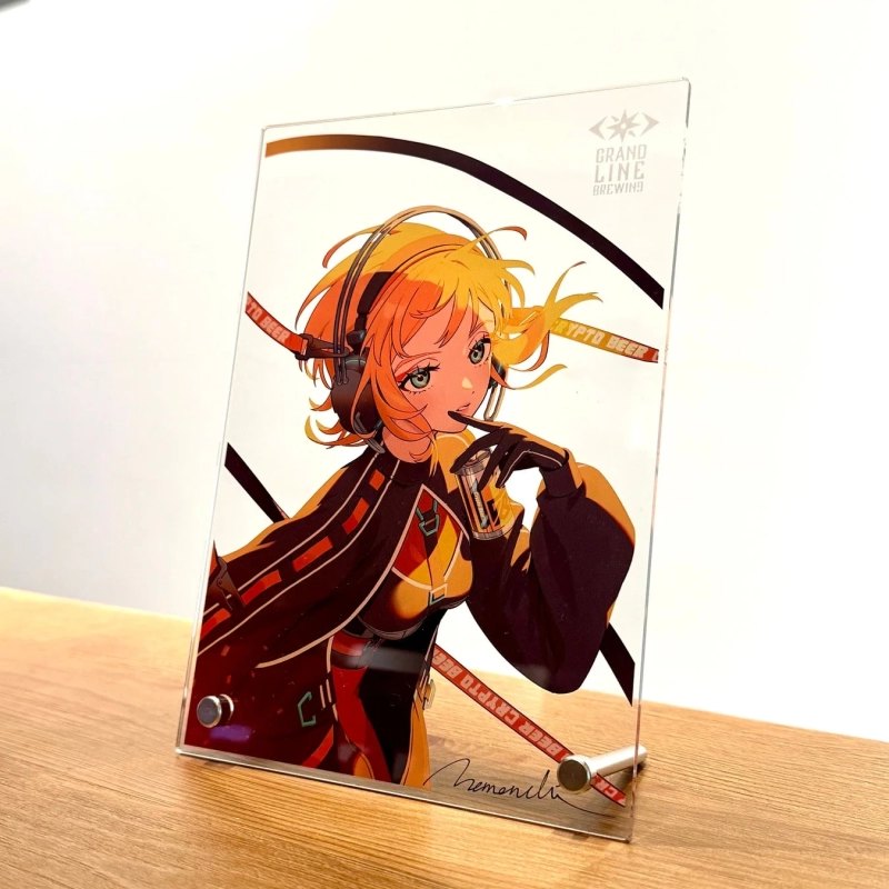 Crypto Beer acrylic stand