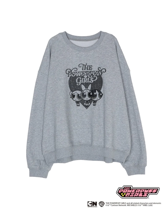 Powerpuff Girls Big Pullover (Gray)