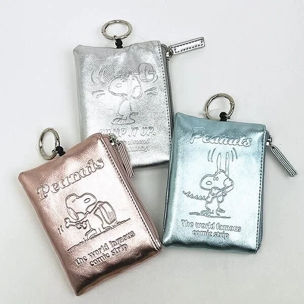 All Three Metallic Snoopy Pouches