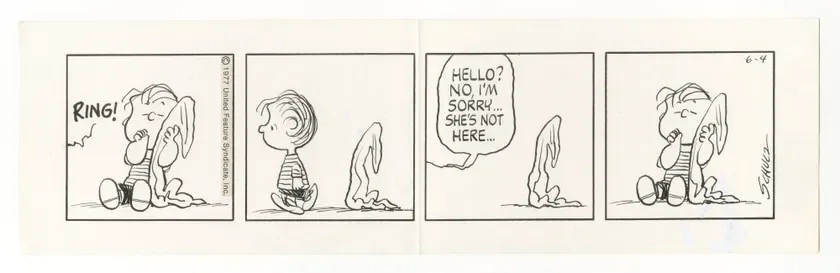 Peanuts Original Art 1977